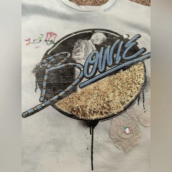 NWT LoveShackFancy Size Large Vintage Music Tee - Perfect for Festival Season! - Picture 6 of 12